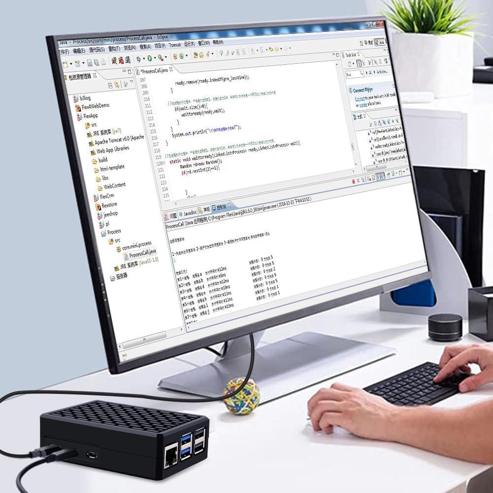 Caja de Aluminio GeeekPi para Raspberry Pi 5 4GB/8GB con Enfriamiento