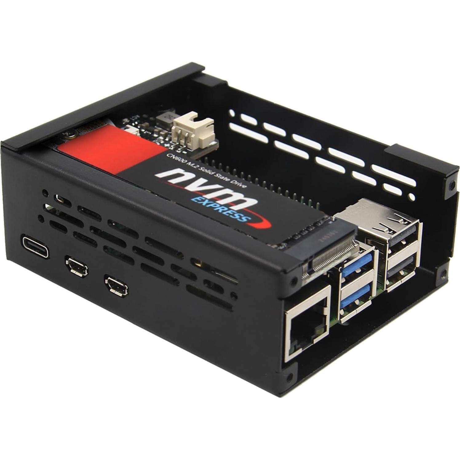 Caja de Metal Geekworm P579 para Raspberry Pi 5 con Enfriador