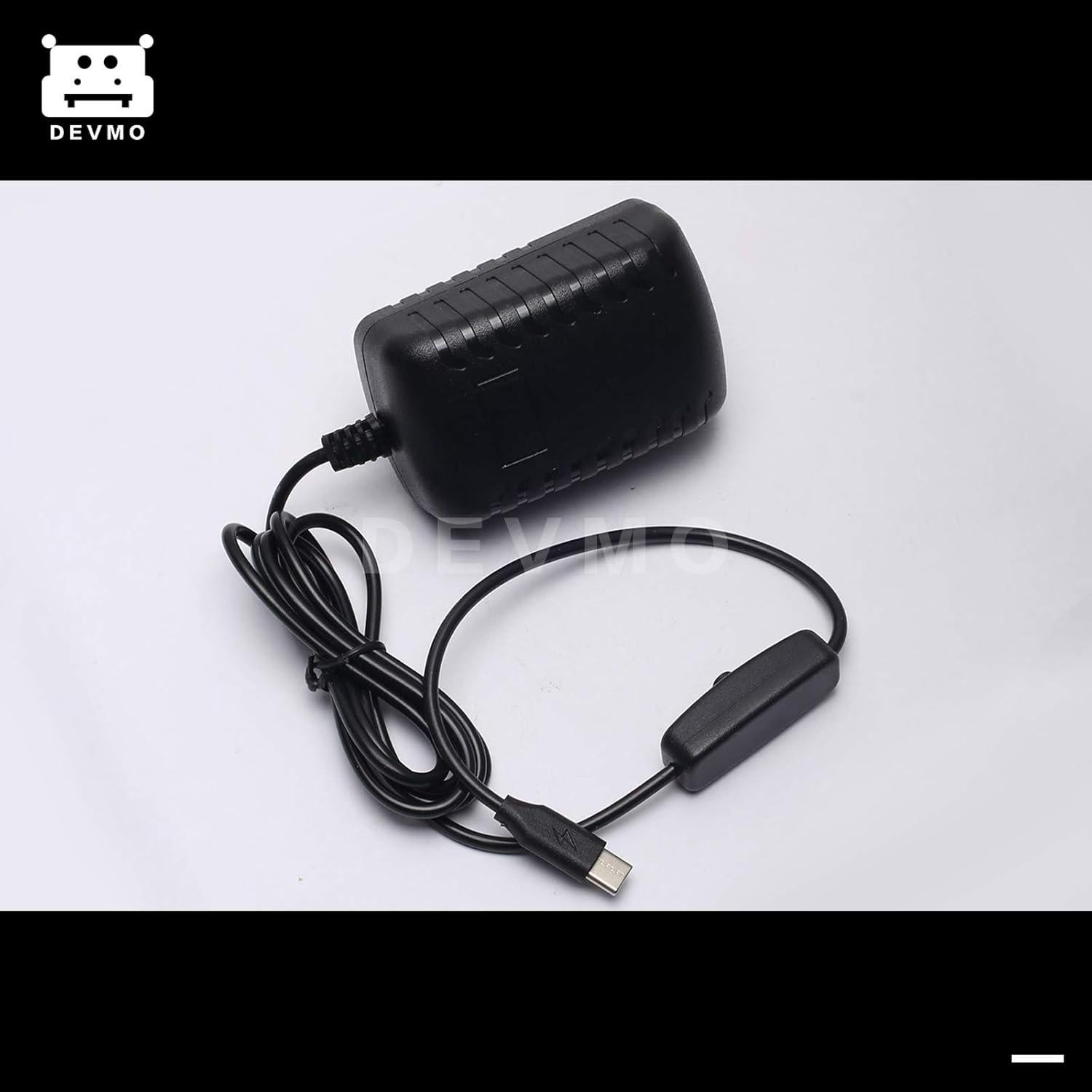 Fuente de Alimentación DEVMO 5V 3A USB-C con Interruptor
