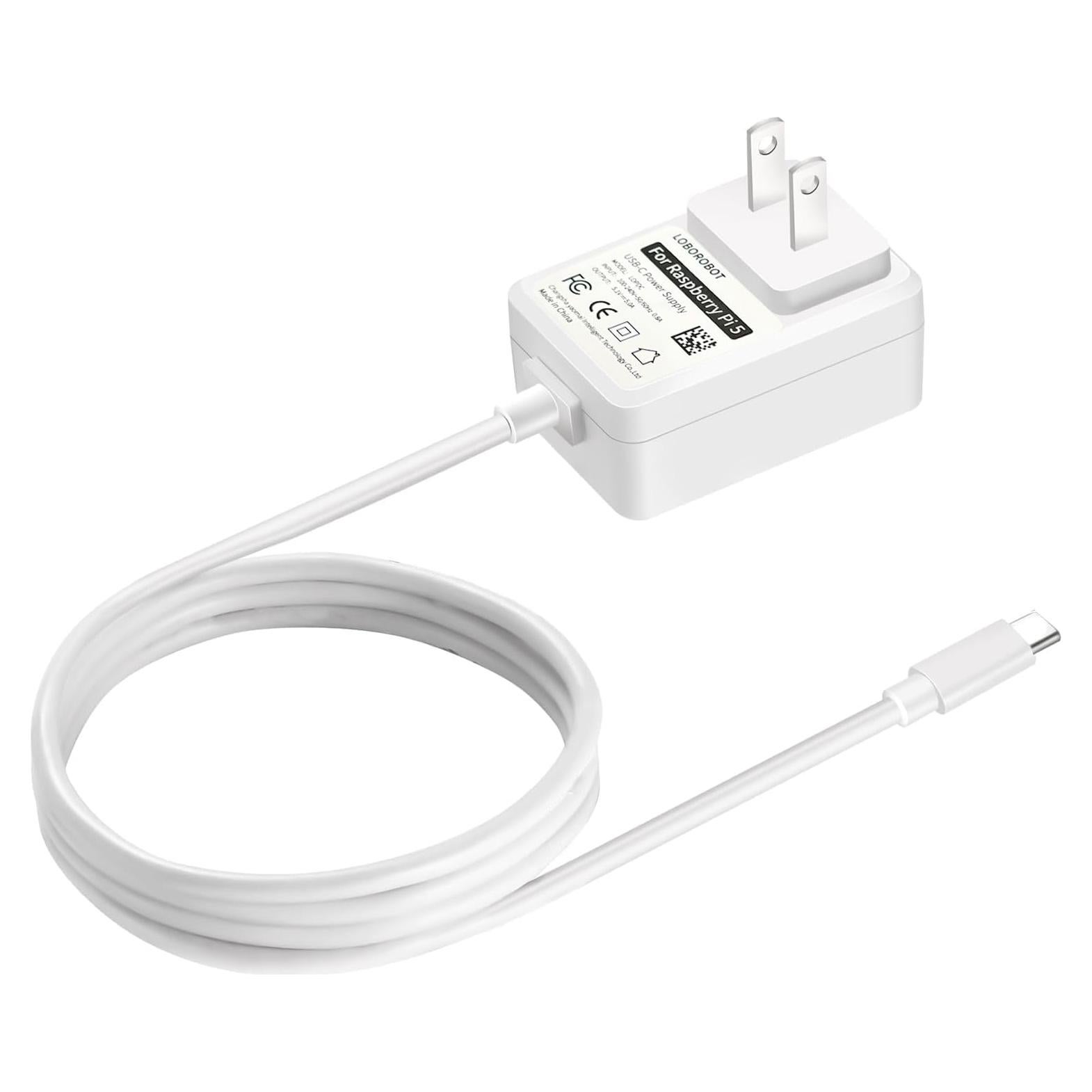 Adaptador de Alimentación 27W Tipo C para Raspberry Pi 5 y Orange Pi