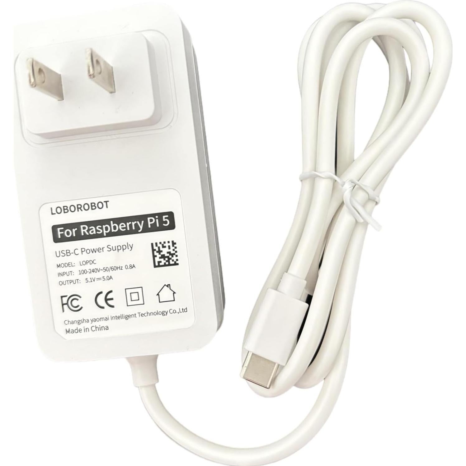 Adaptador de Alimentación 27W Tipo C para Raspberry Pi 5 y Orange Pi