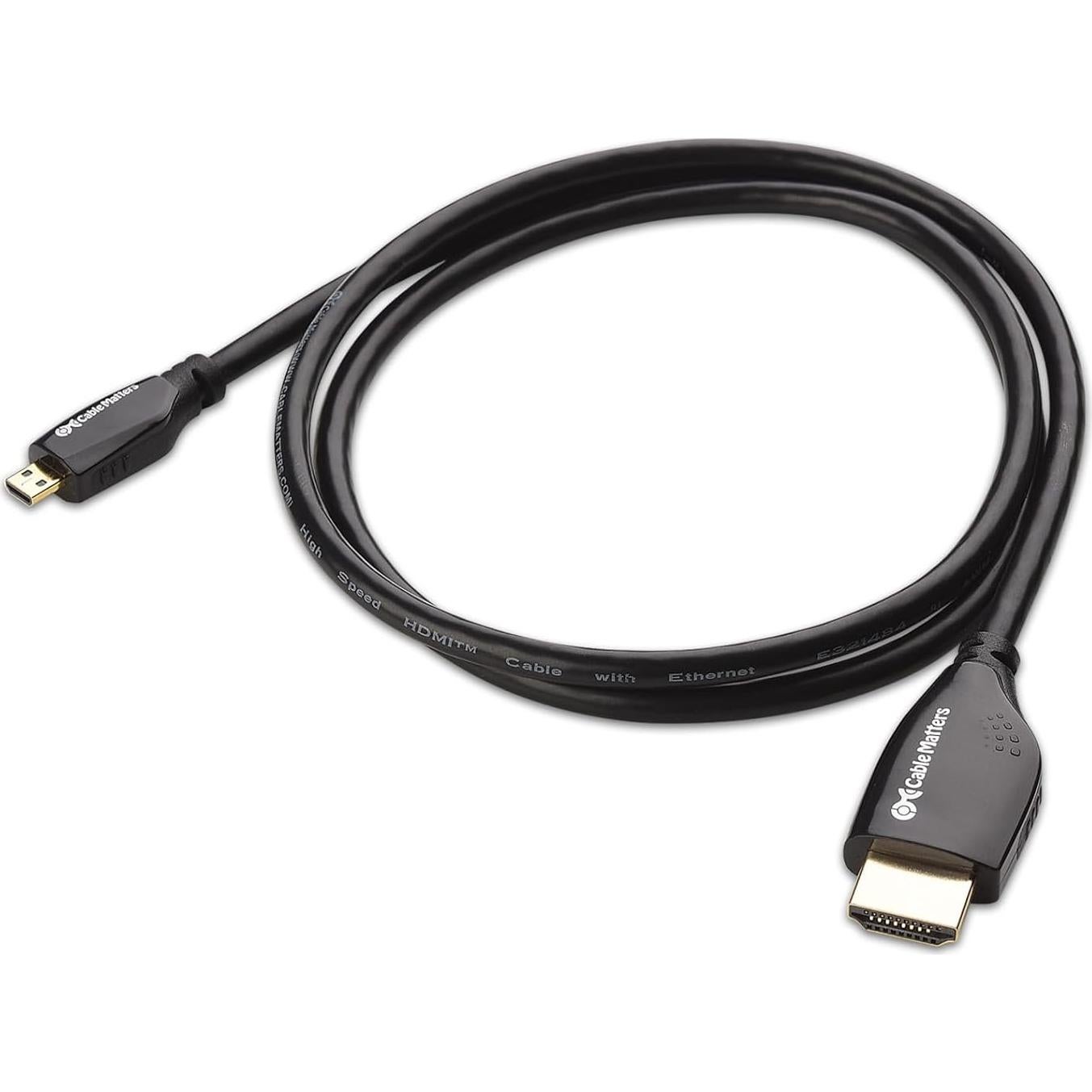 Cable Micro HDMI a HDMI 0.91m Cable Matters 4K 60Hz