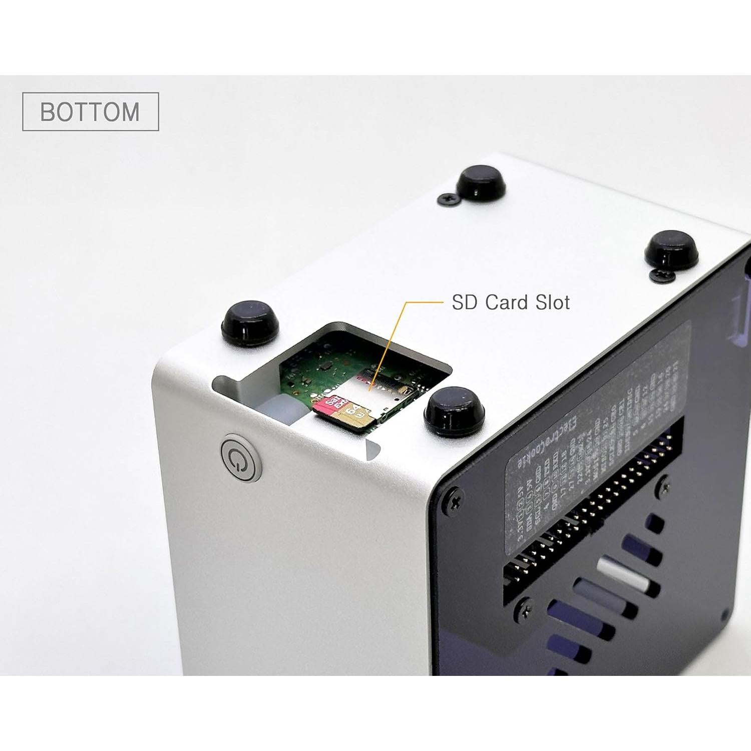 Caja Mini Torre Aluminio ElectroCookie para Raspberry Pi 5