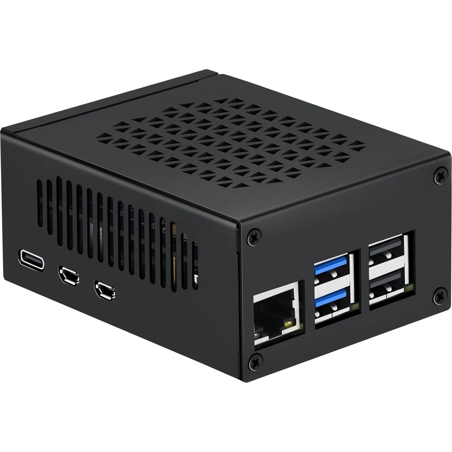 Caja de metal iUniker para Raspberry Pi 5 con placa NVMe