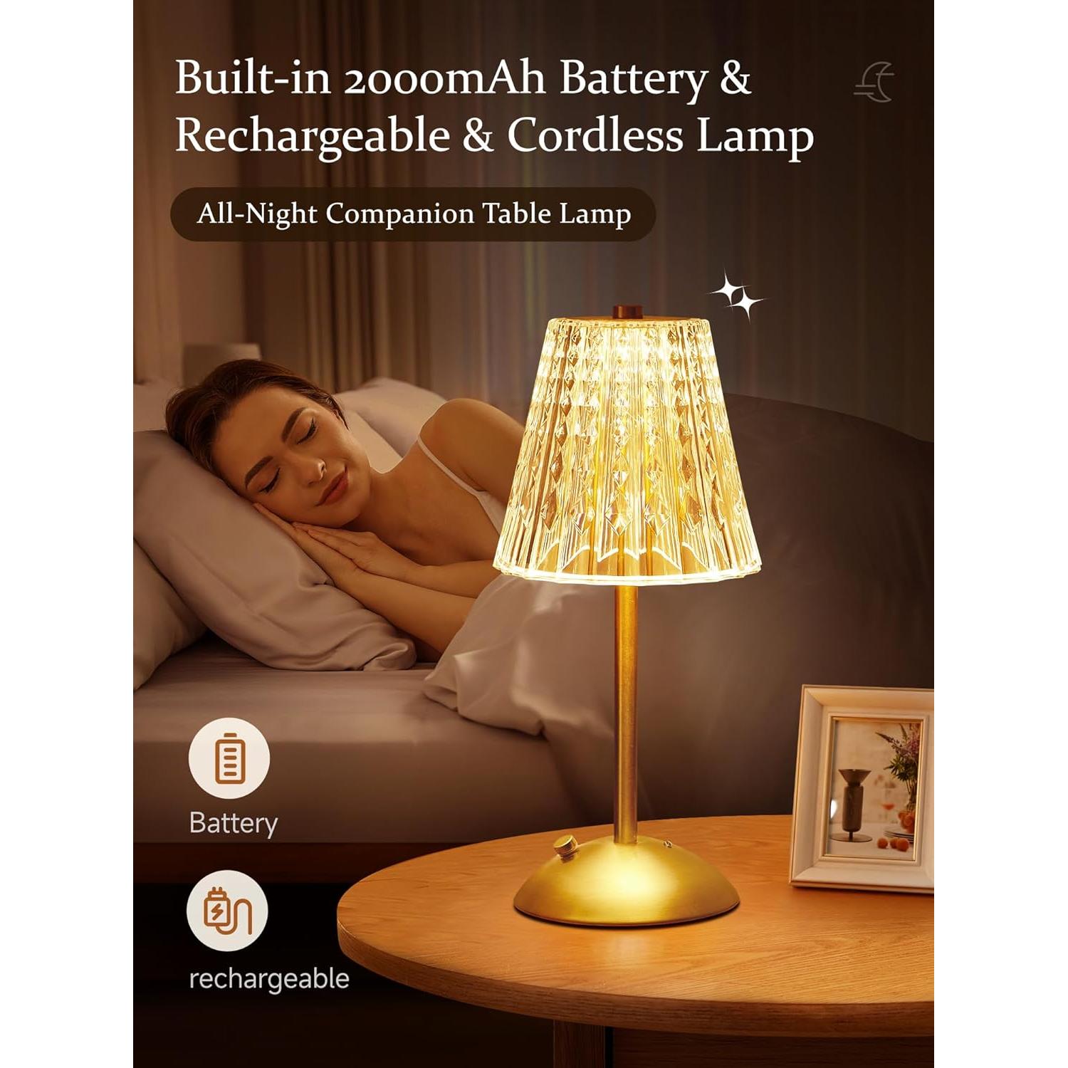 Lámpara Inalámbrica ONEFIRE 2000mAh Táctil 3 Colores