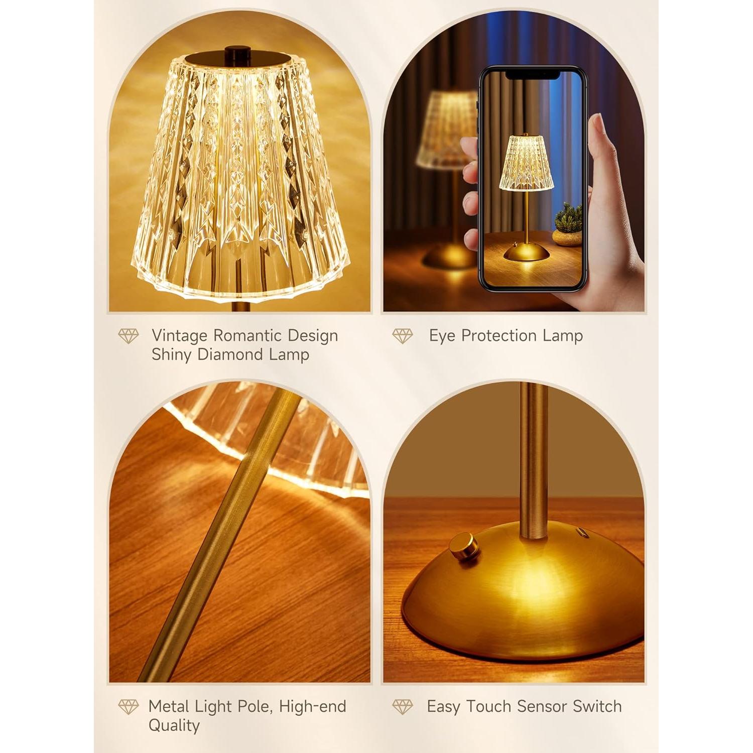 Lámpara Inalámbrica ONEFIRE 2000mAh Táctil 3 Colores