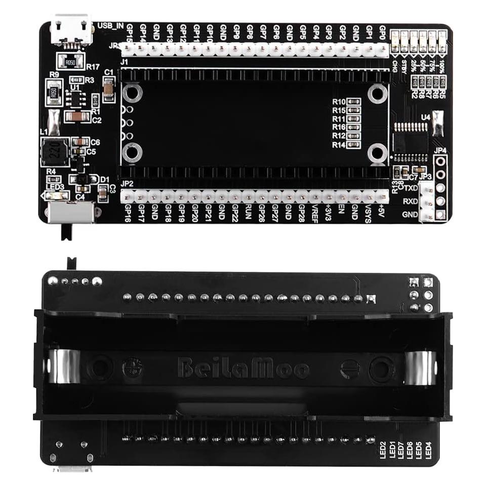 UPS HAT GeeekPi para Raspberry Pi Pico/Pico W - Batería 18650