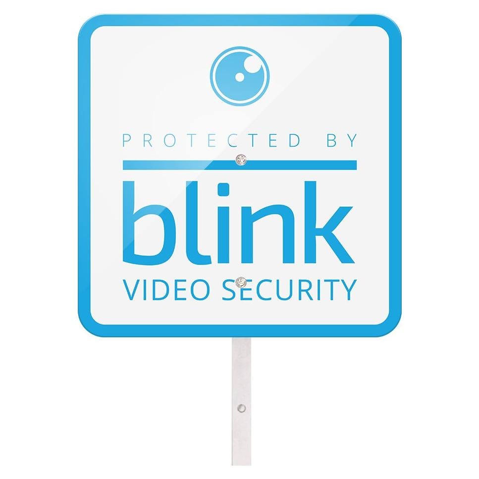 Blink Yard Sign with Two Window Decals Bundle