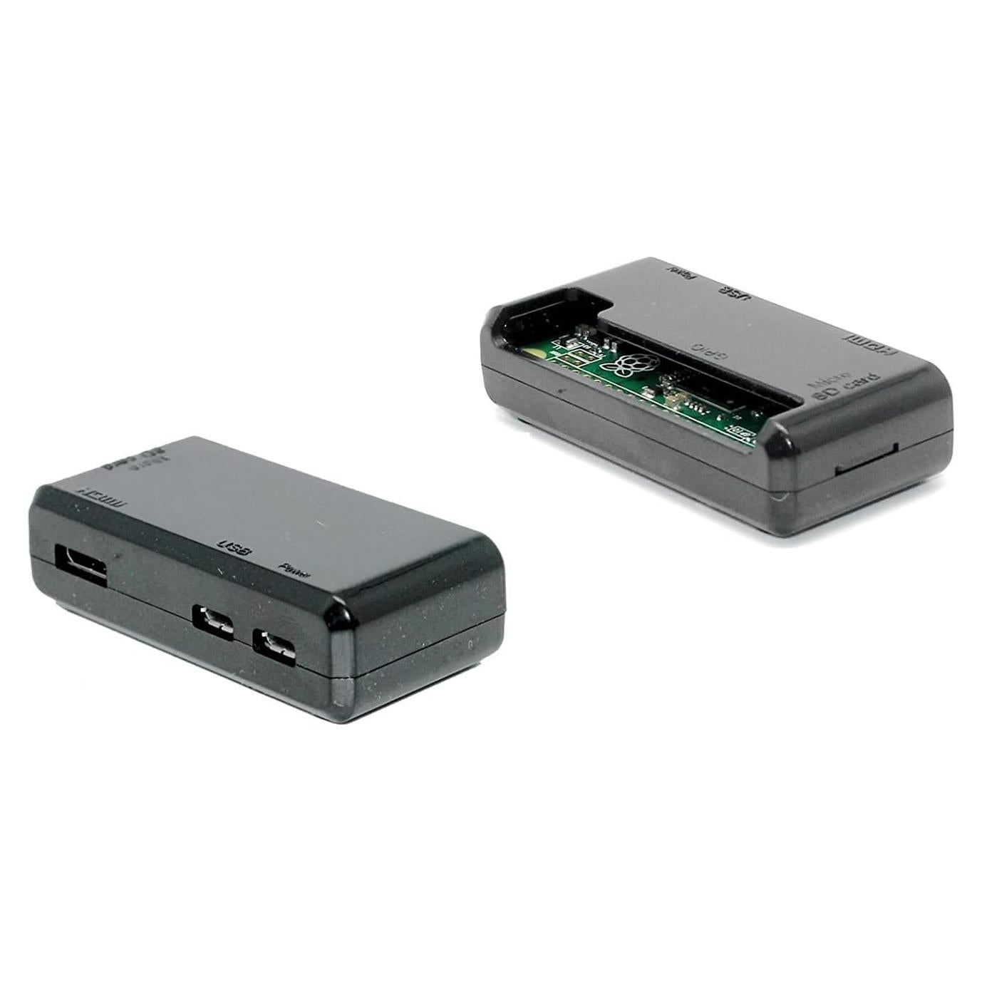 SB Components Raspberry Pi Zero Case Protective Case Cover for Raspberry Pi Zero & Zero 2 W - Black