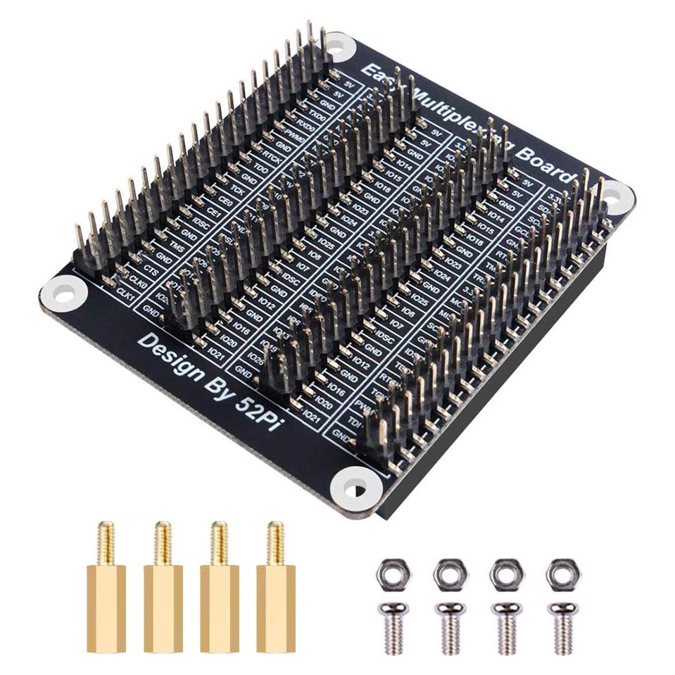 Placa de Expansión GPIO GeeekPi para Raspberry Pi 5/4B/3B+