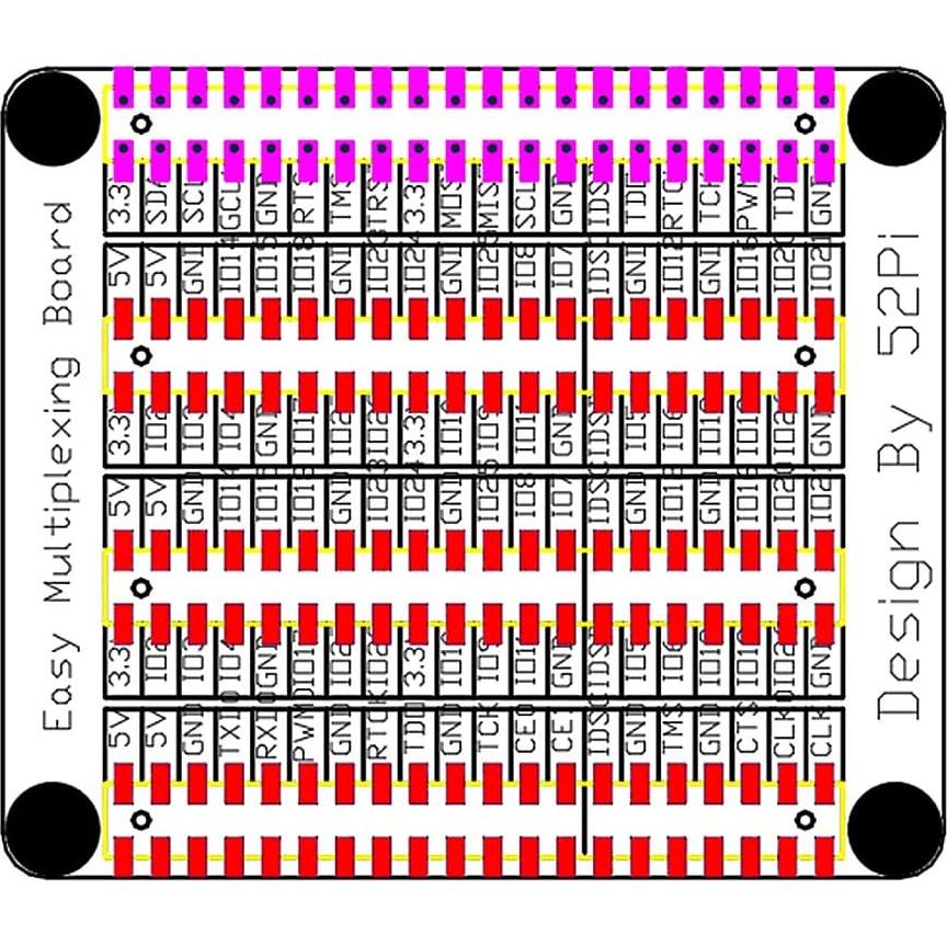 Placa de Expansión GPIO GeeekPi para Raspberry Pi 5/4B/3B+