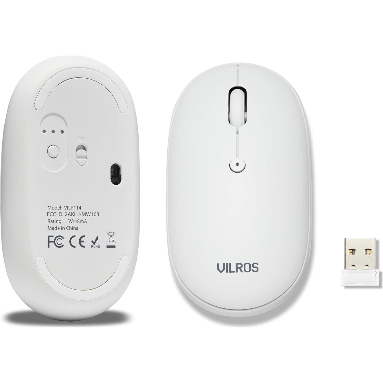 Ratón Inalámbrico Bluetooth Vilros Doble Modo para Raspberry Pi