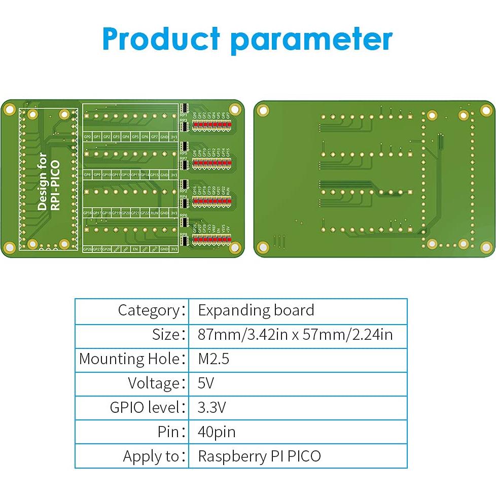 Placa de Expansión GeeekPi para Raspberry Pi Pico W - Terminal de Tornillo