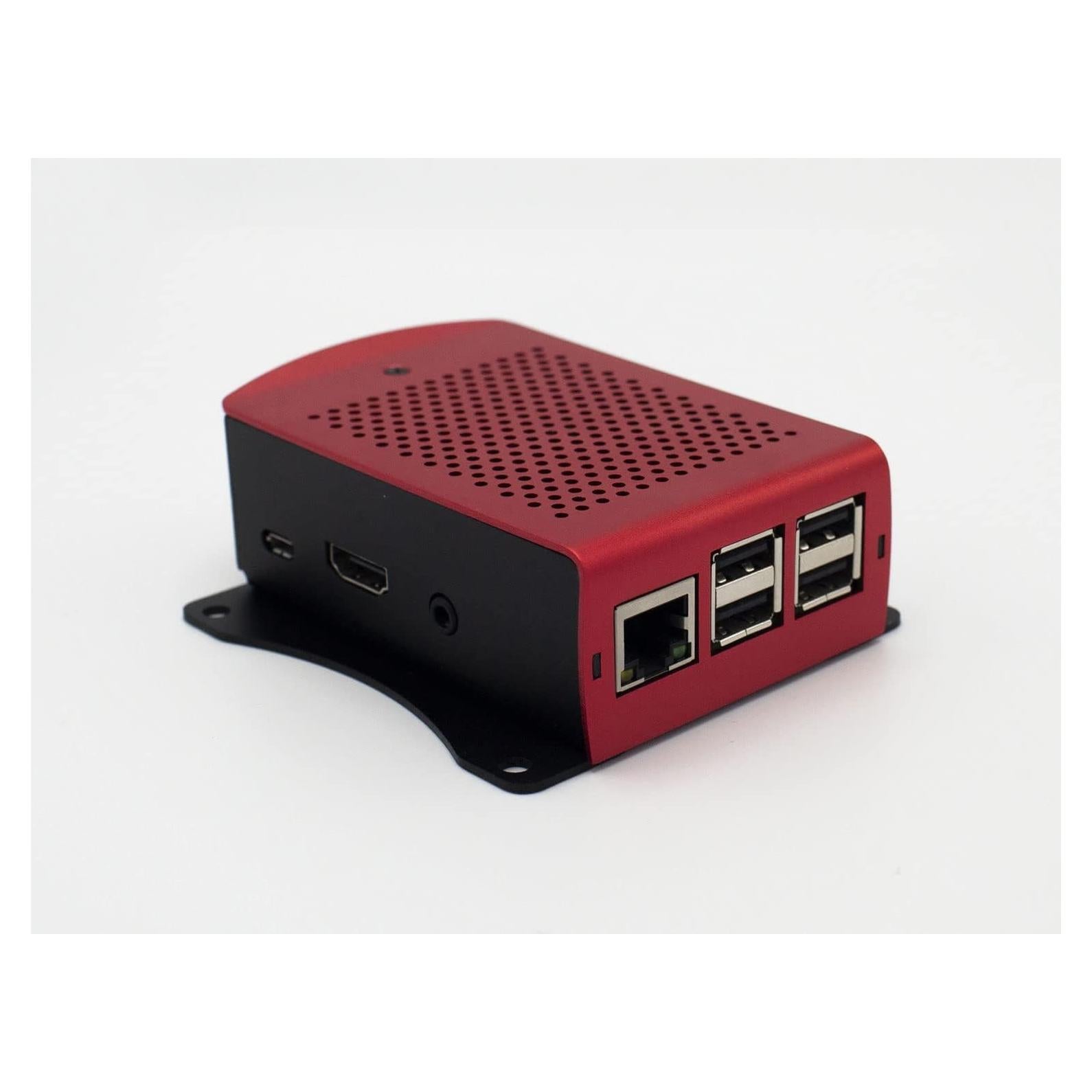 Soporte de Pared Metal VGE para Raspberry Pi 3+, 2, B+ Rojo