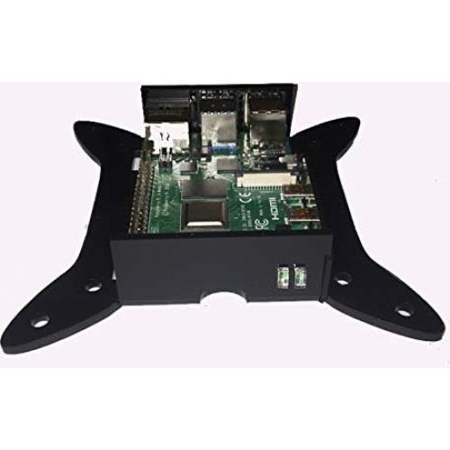 Soporte VESA para Raspberry Pi 4 ASG Laser - Acrílico Negro