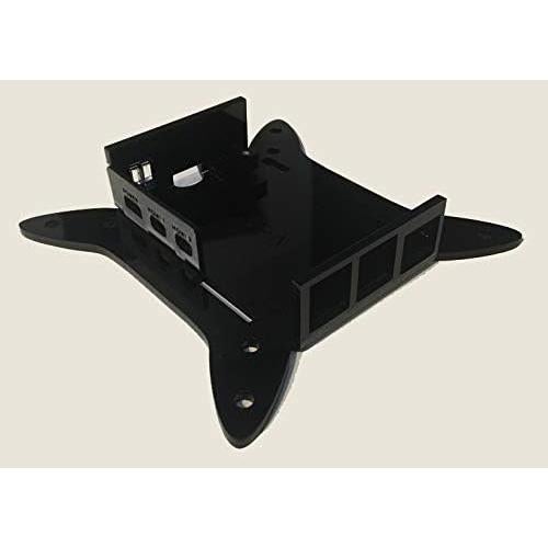 Soporte VESA para Raspberry Pi 4 ASG Laser - Acrílico Negro