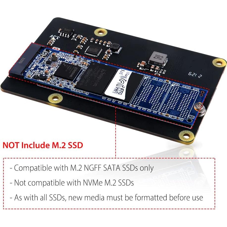 Placa de Expansión GeeekPi X862 V2.0 para Raspberry Pi 4B SSD M.2