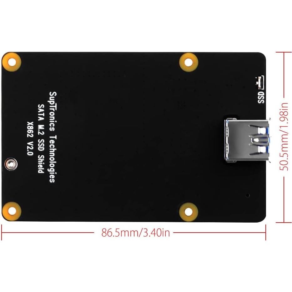 Placa de Expansión GeeekPi X862 V2.0 para Raspberry Pi 4B SSD M.2