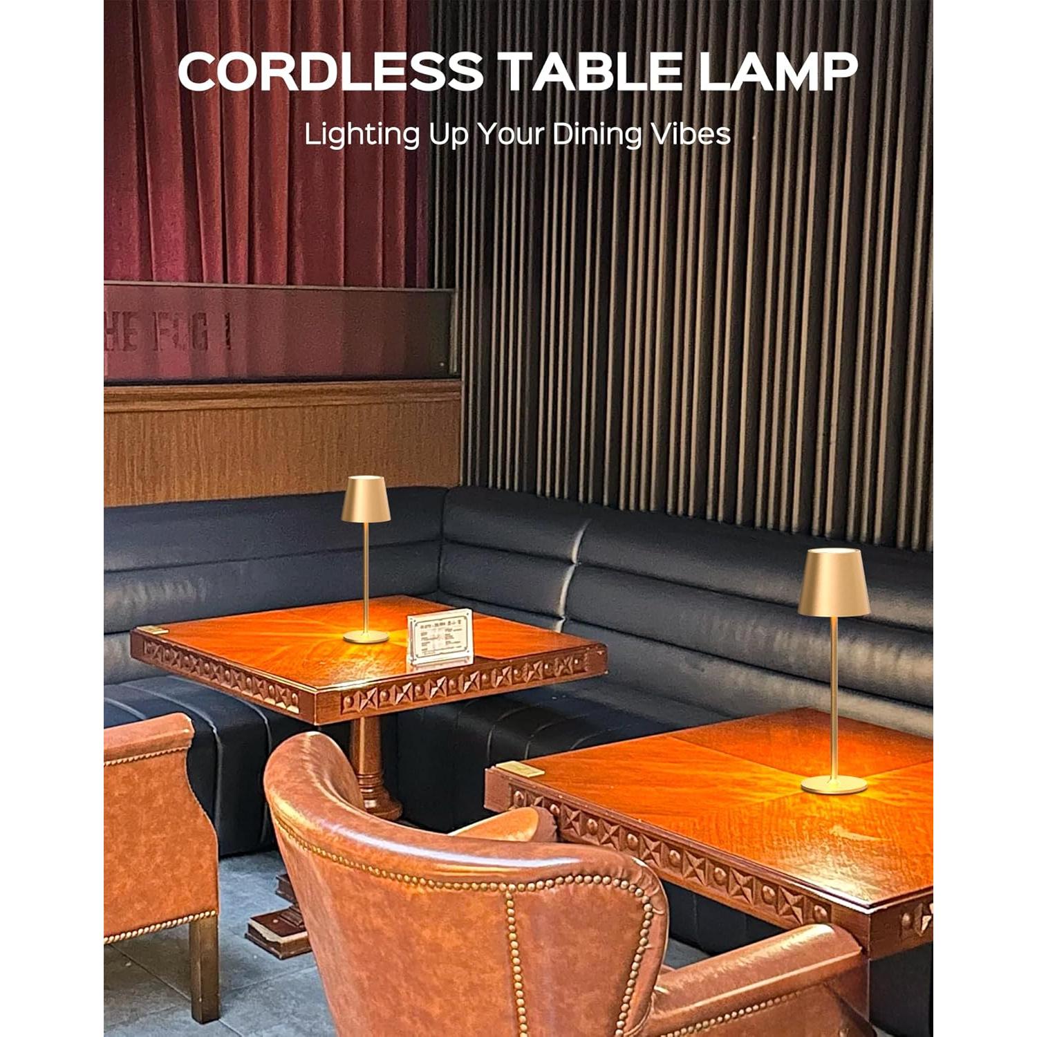 Lámparas de Mesa Inalámbricas JACKYLED 2 Paquete 3 Alturas