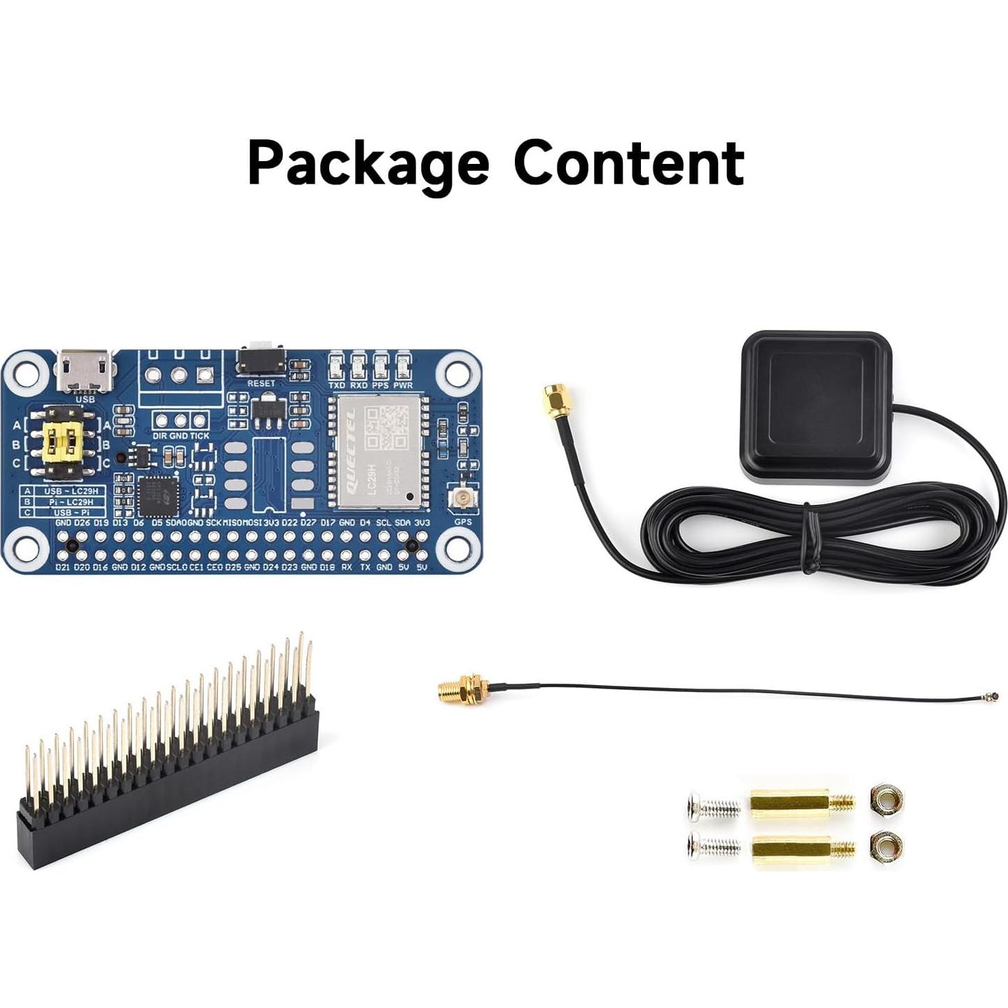 Módulo GPS Doble Banda Waveshare LC29H para Raspberry Pi