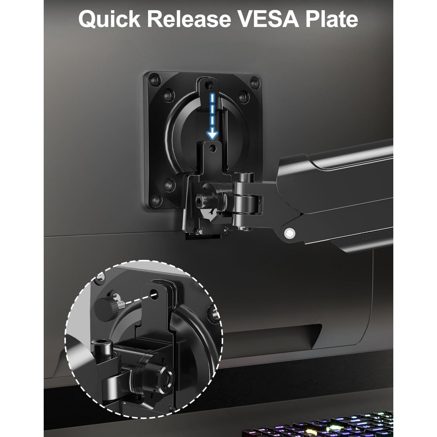 Soporte de Monitor ErgoFocus 13-32" Ajustable VESA 2-10 kg