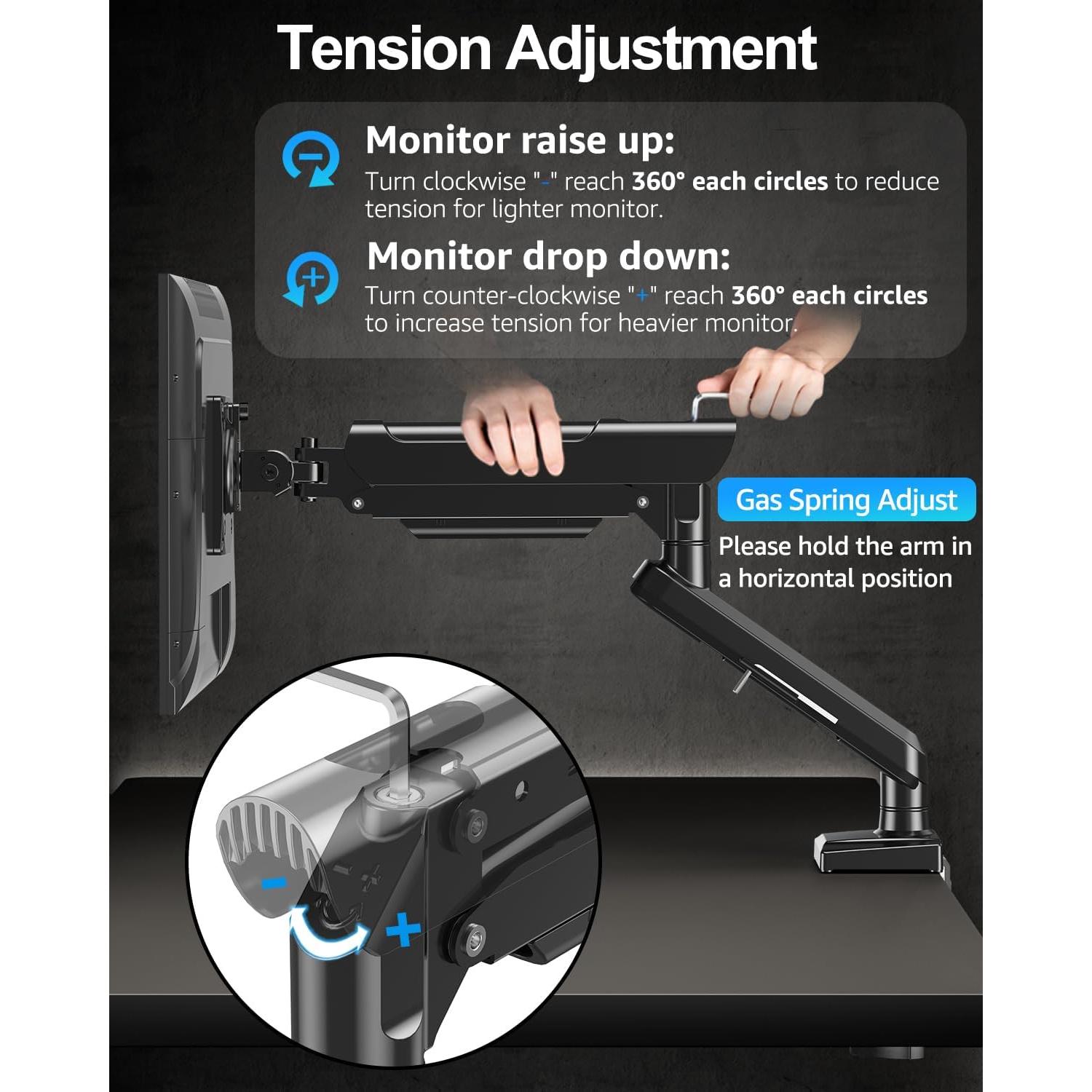 Soporte de Monitor ErgoFocus 13-32" Ajustable VESA 2-10 kg
