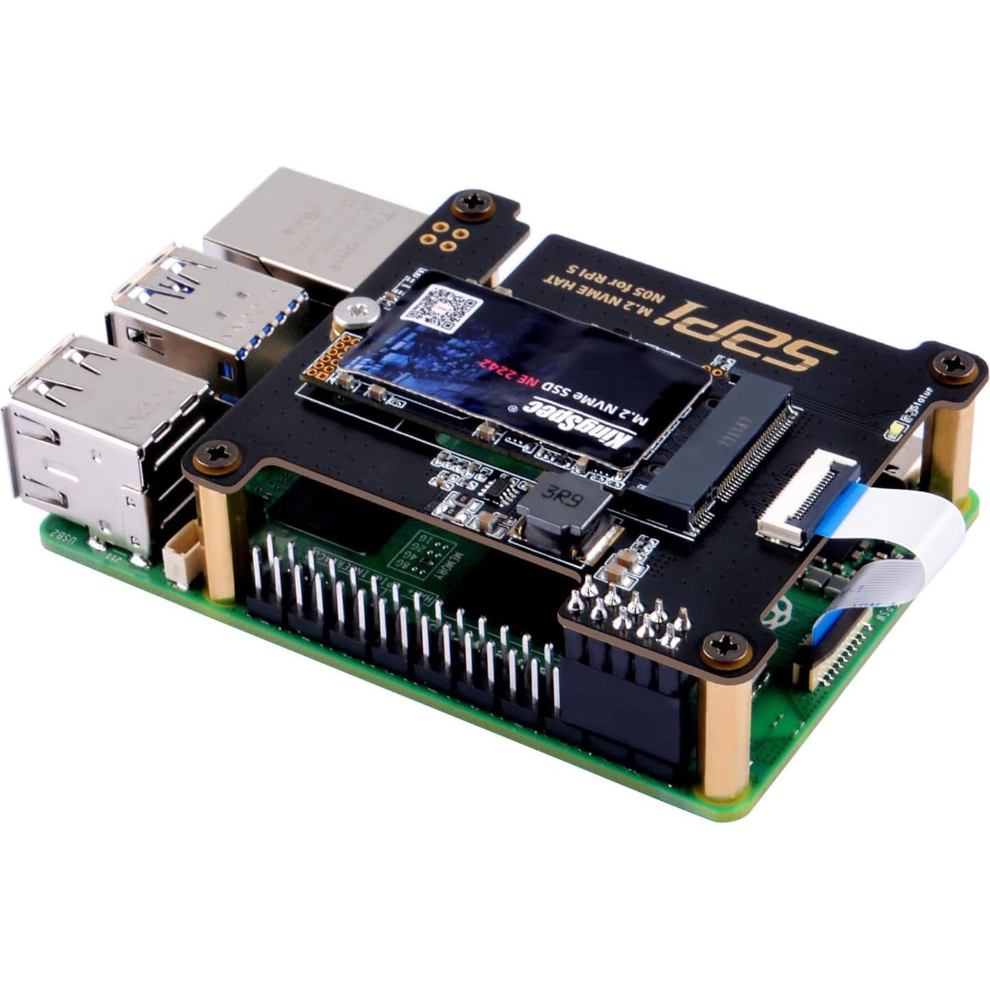 Adaptador M.2 NVMe a PCIe GeeekPi N05 para Raspberry Pi 5