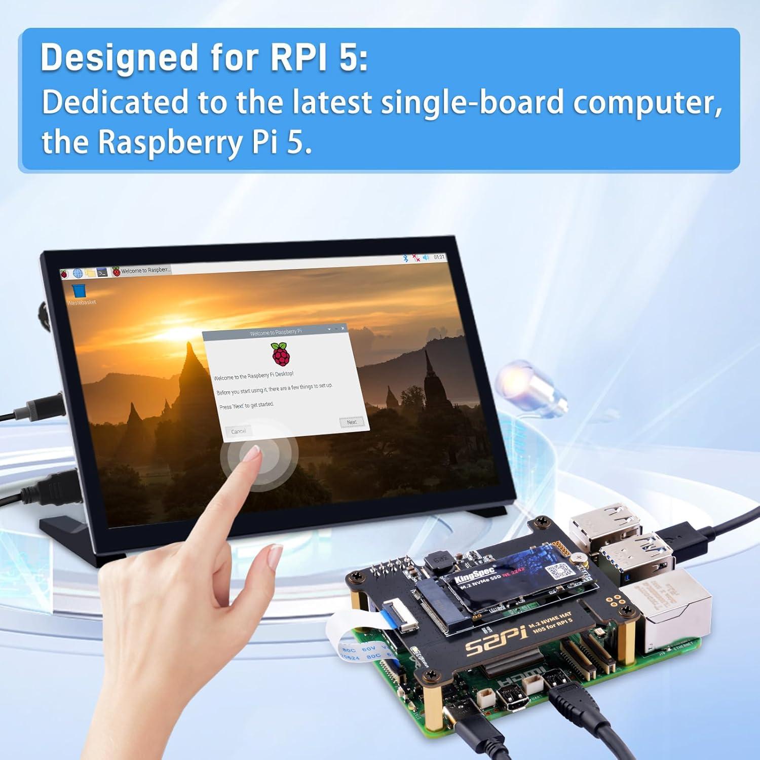 Adaptador M.2 NVMe a PCIe GeeekPi N05 para Raspberry Pi 5