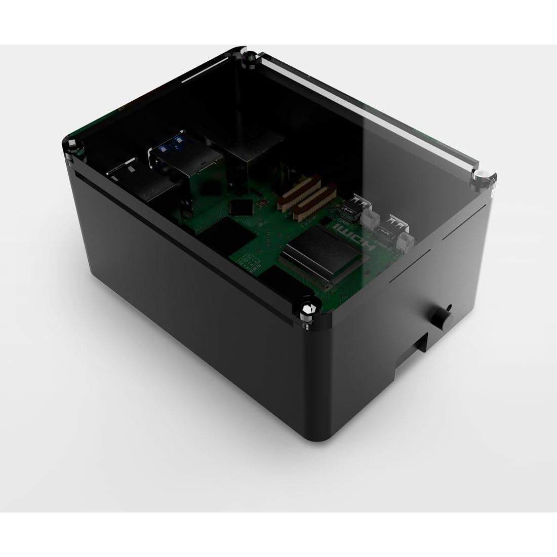Caja de Aluminio Extra Alta Anidees para Raspberry Pi 5 - Plata