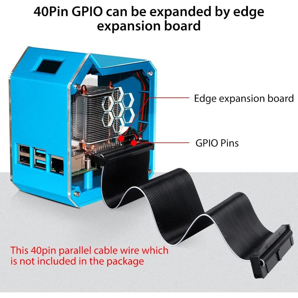 Kit Torre Mini GeeekPi con Fuente QC3.0 y Enfriador para Raspberry Pi 4