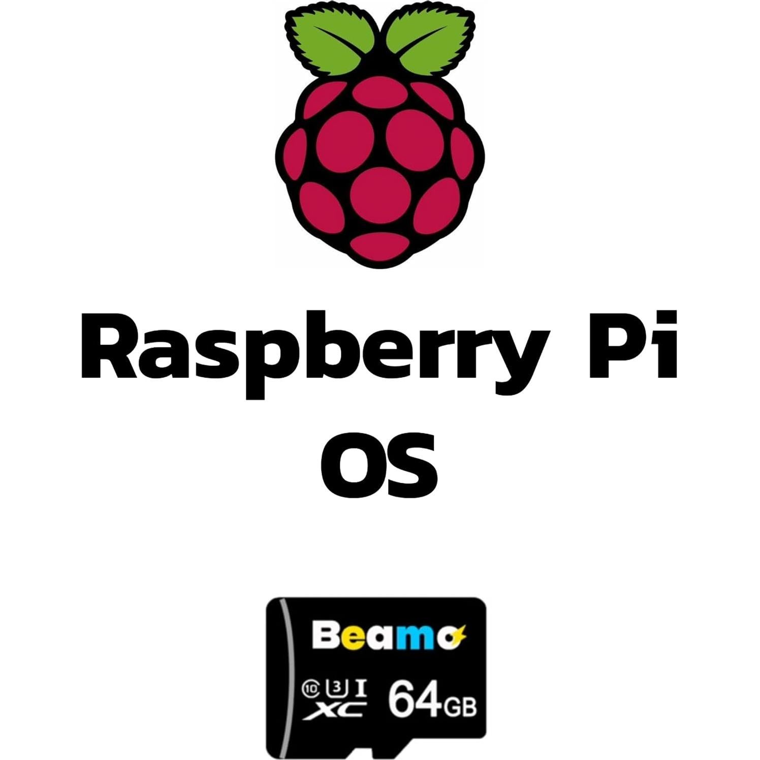 Tarjeta MicroSD Beamo 64GB U3 Clase 10 para Raspberry Pi