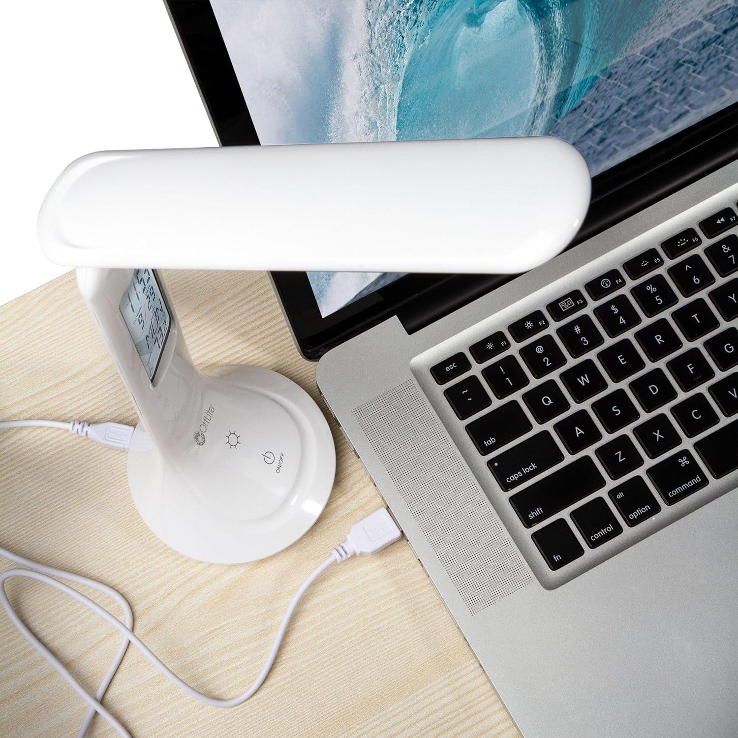 Lámpara de Tarea OttLite ClearSun LED Recargable 27-38 cm