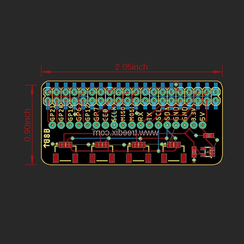 Placa de Expansión GPIO 2x20 Treedix para Raspberry Pi HAT