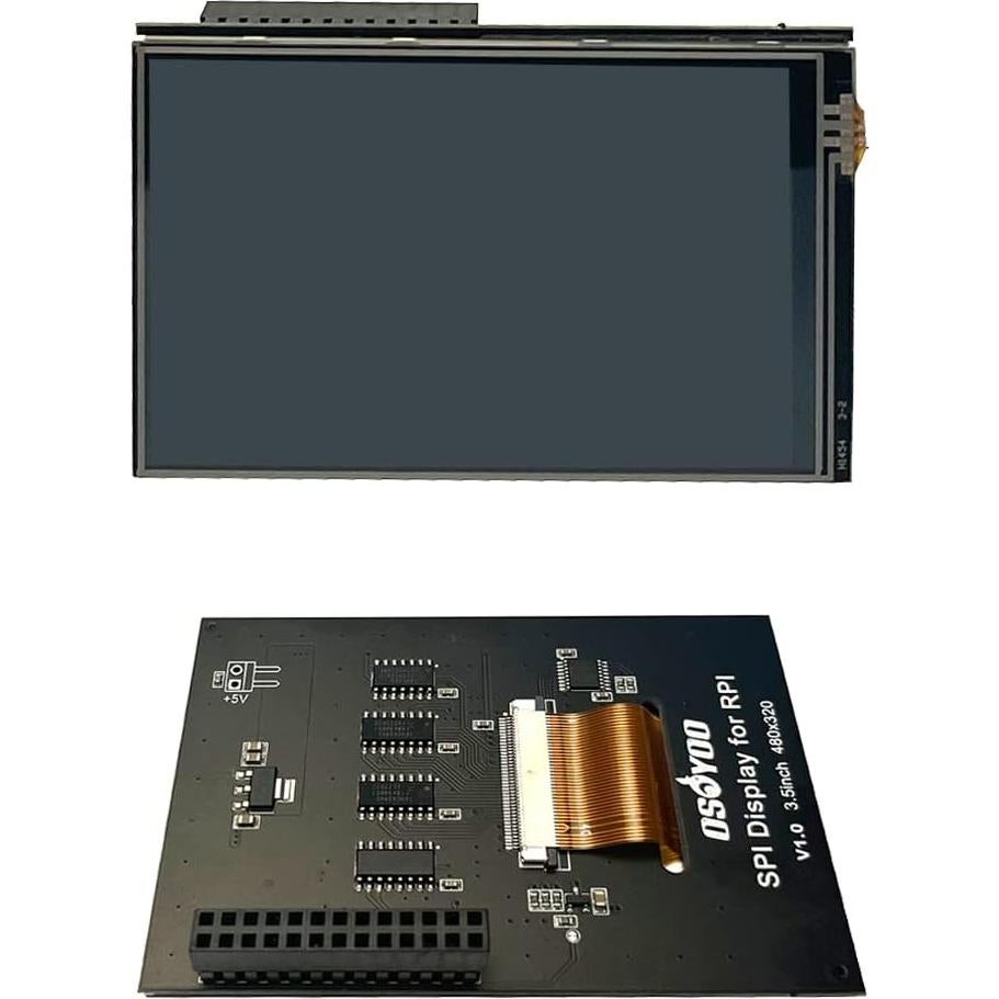 Pantalla Táctil SPI 3.5" OSOYOO para Raspberry Pi 3B/4 - 480x320