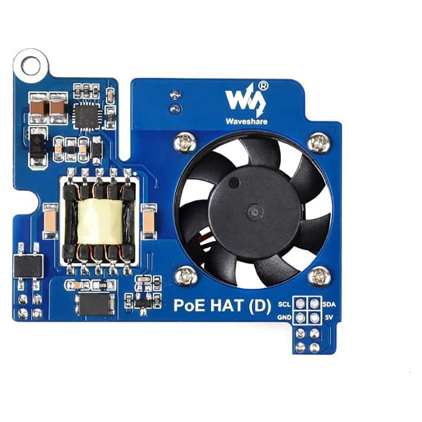 Power Over Ethernet HAT POE Tipo D Coolwell para Raspberry Pi 3B+/4B