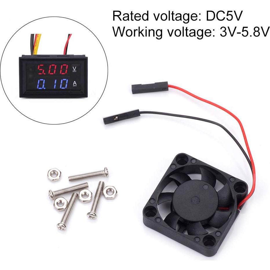 Ventilador de Enfriamiento Raspberry Pi AOICRIE 8 Piezas 3.3V/5V