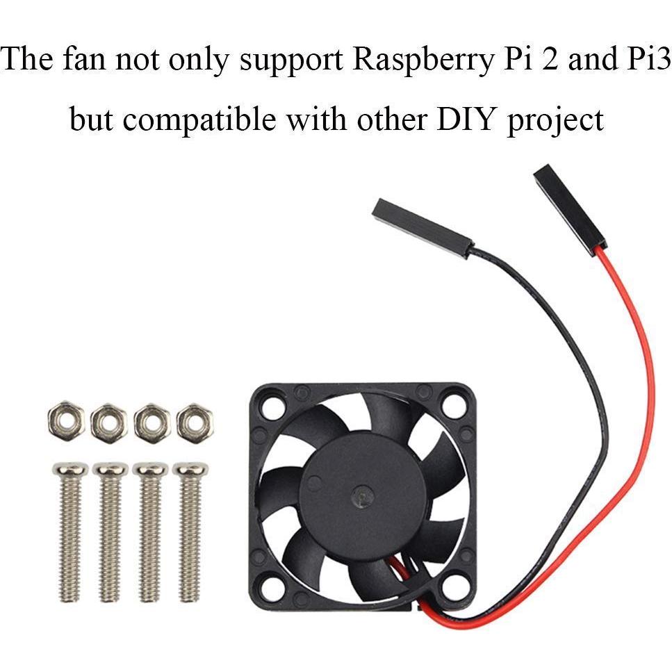 Ventilador de Enfriamiento Raspberry Pi AOICRIE 8 Piezas 3.3V/5V