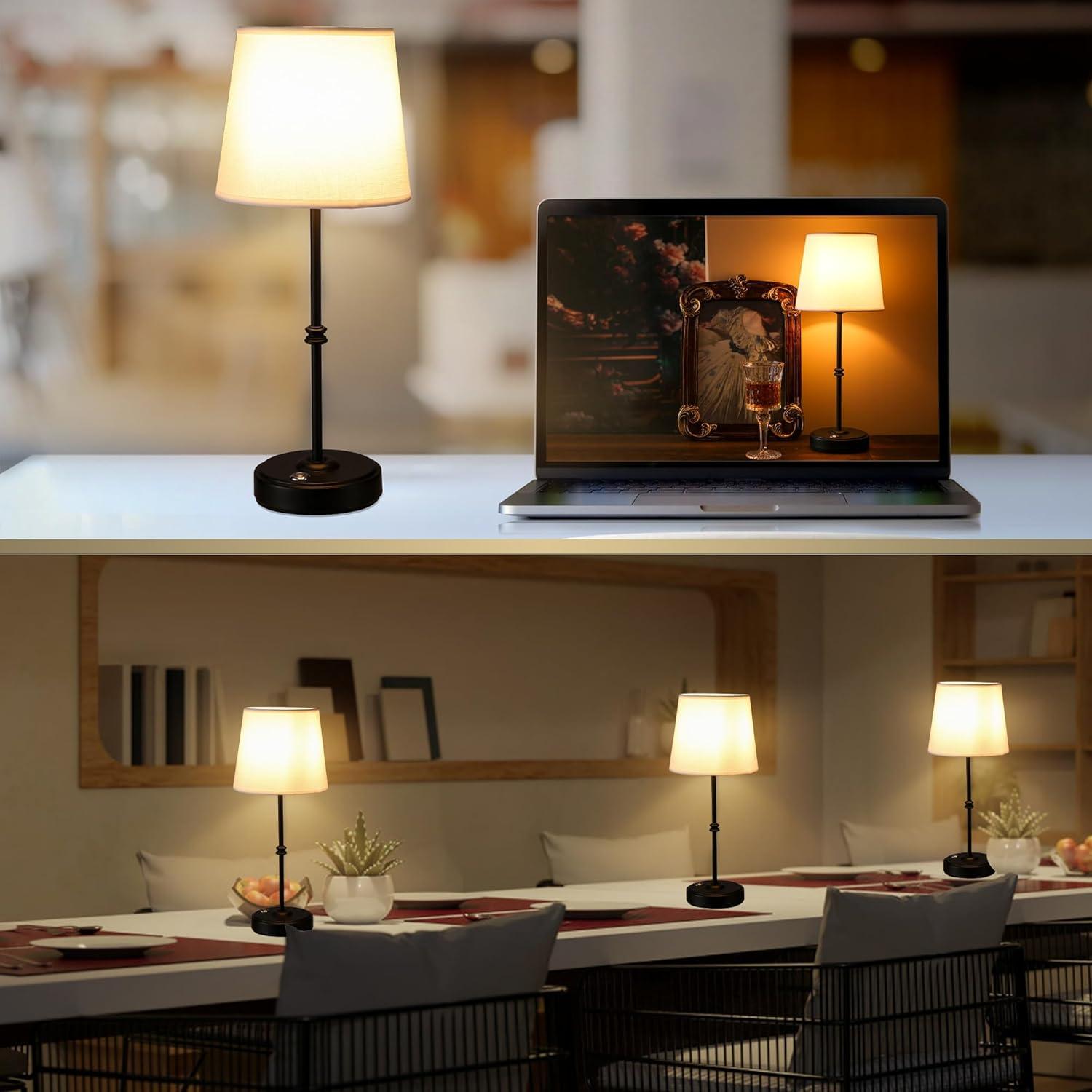 Lámpara de Mesa LED Anxingtools Recargable 5200mAh Negra