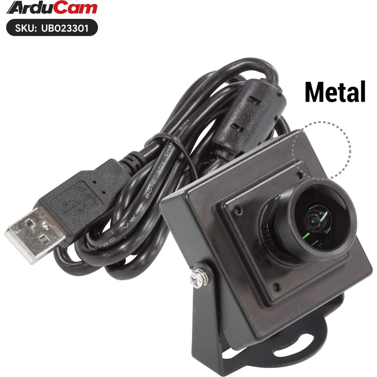 Cámara USB 5MP Arducam con Ángulo Amplio y Micrófono