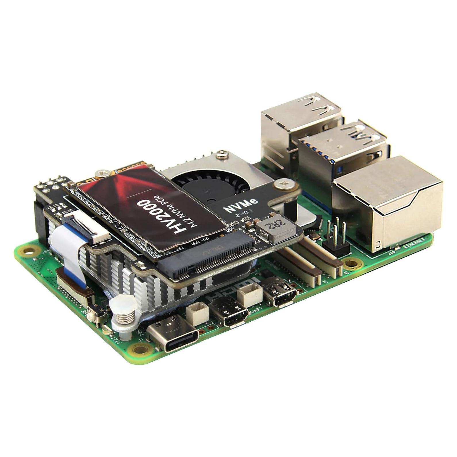 Geekworm X1003 PCIe a M.2 HAT para Raspberry Pi 5 - Soporte NVMe