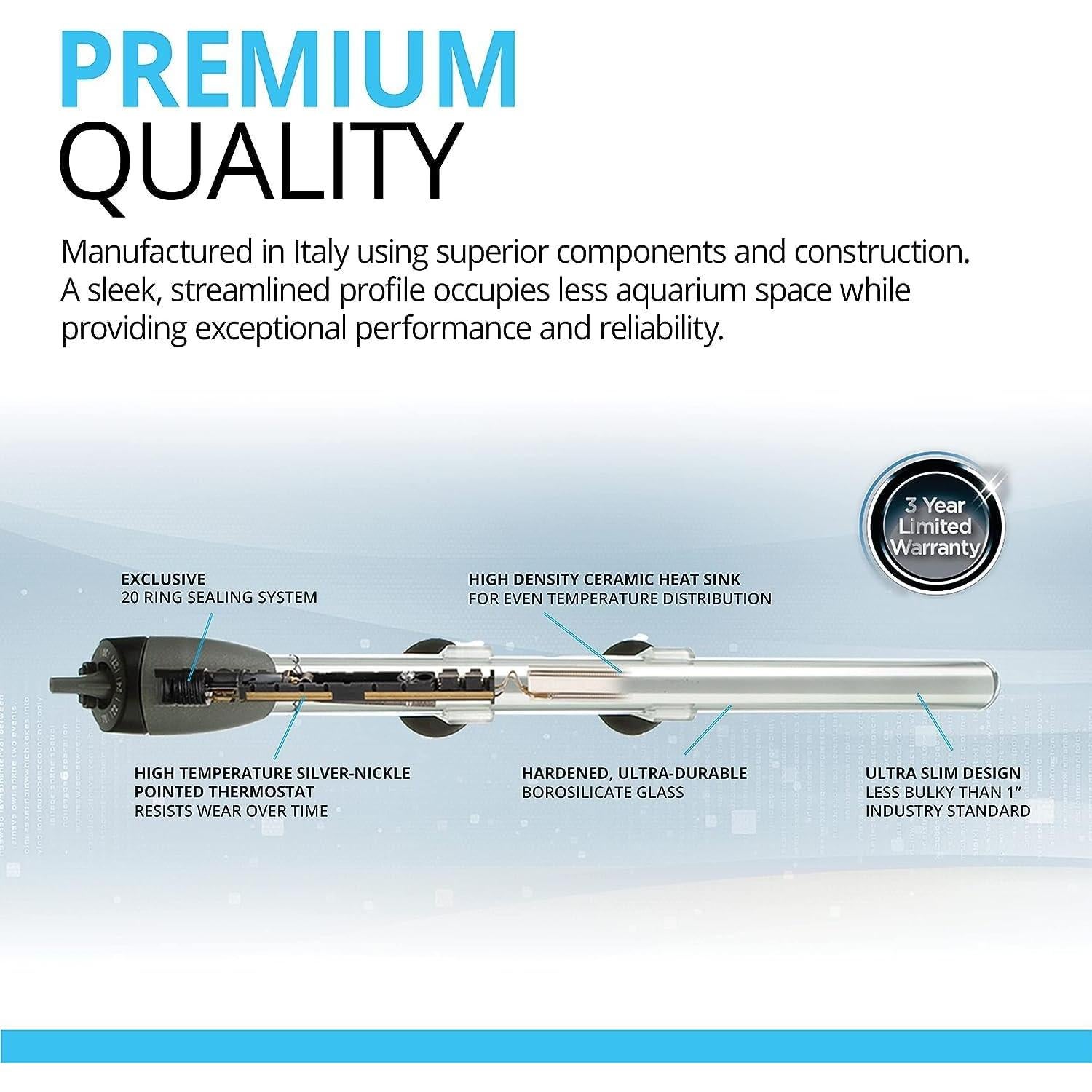 Calentador Sumergible Fluval M100 100W para Acuarios