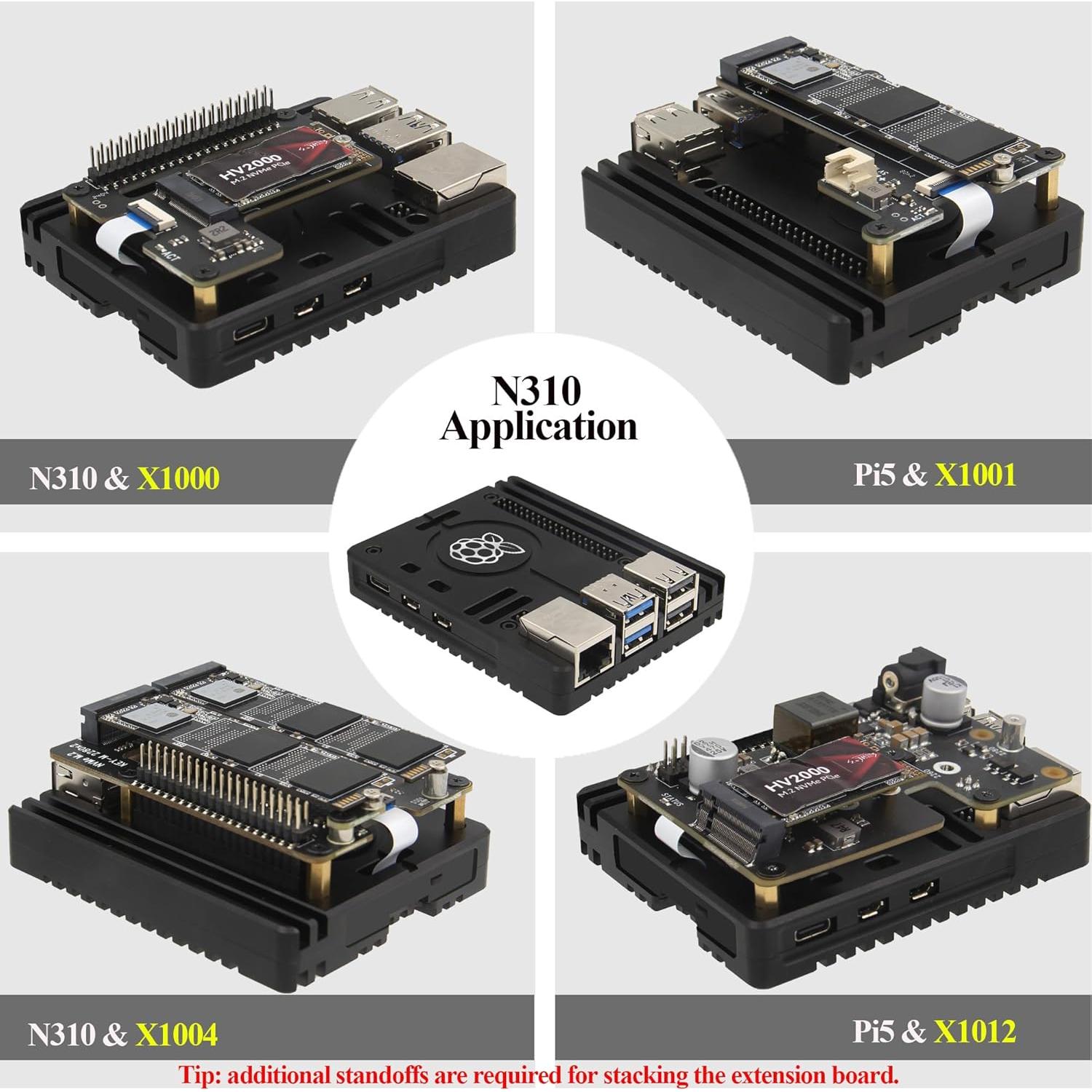 Caja de Enfriamiento Pasivo Geekworm N310 para Raspberry Pi 5