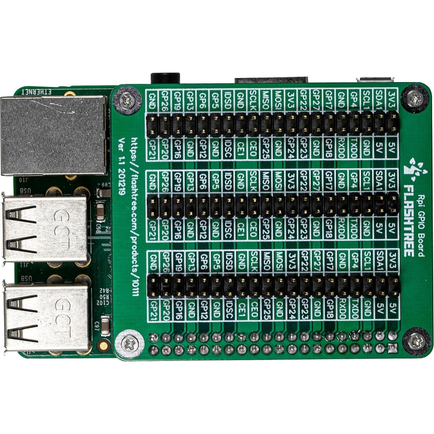 Placa de Expansión GPIO Blanca para Raspberry Pi 4B/3B+