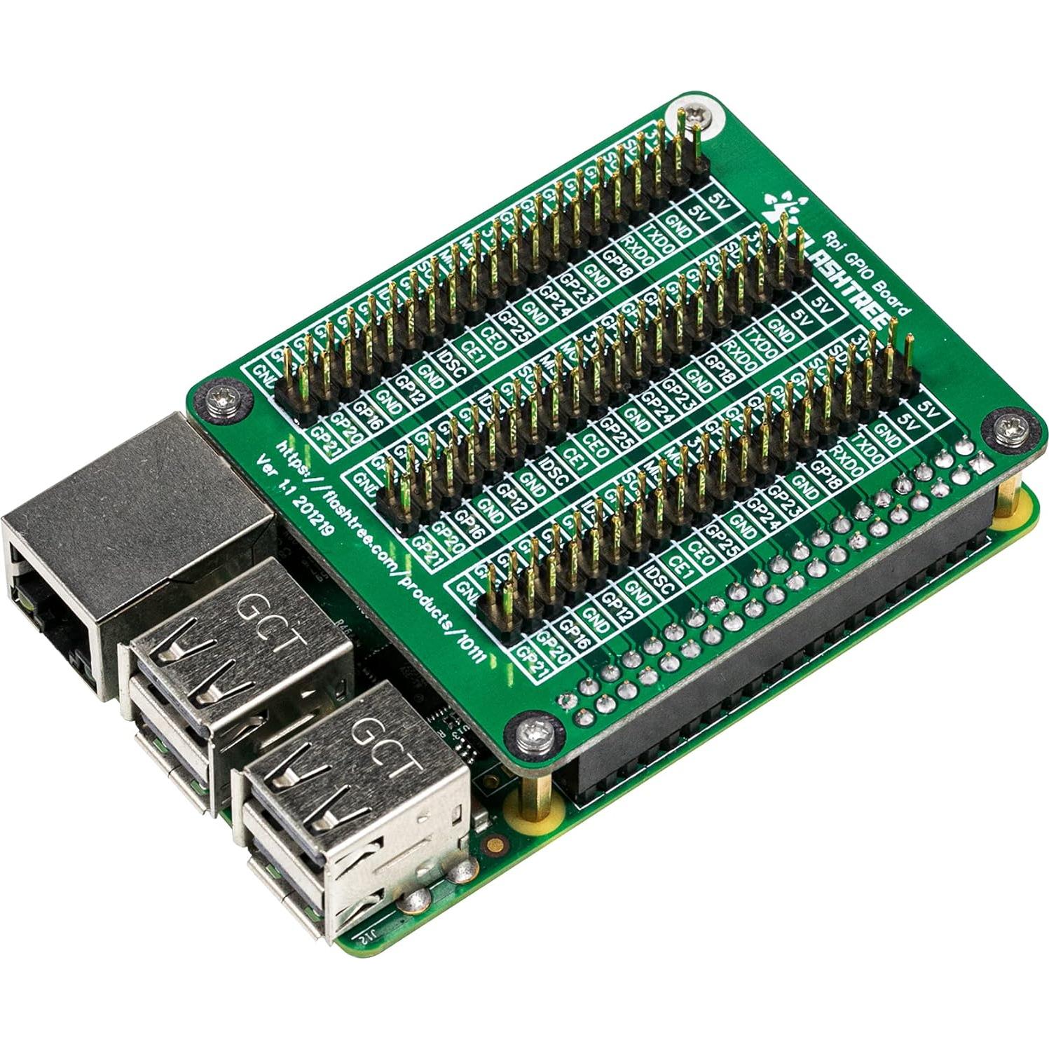 Placa de Expansión GPIO Blanca para Raspberry Pi 4B/3B+