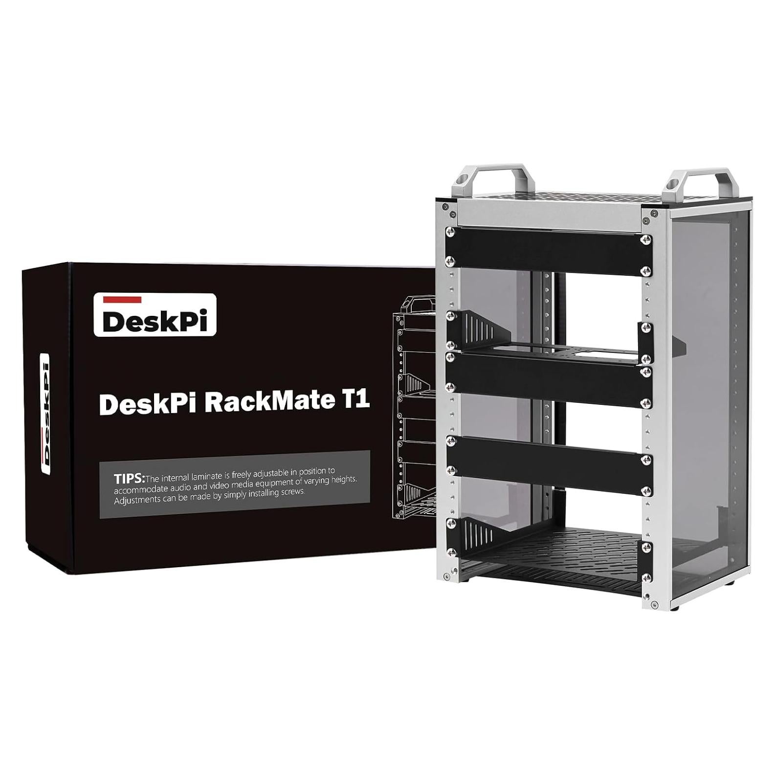 Gabinete de Servidor 8U GeeekPi RackMate T1 25.4 cm Aluminio