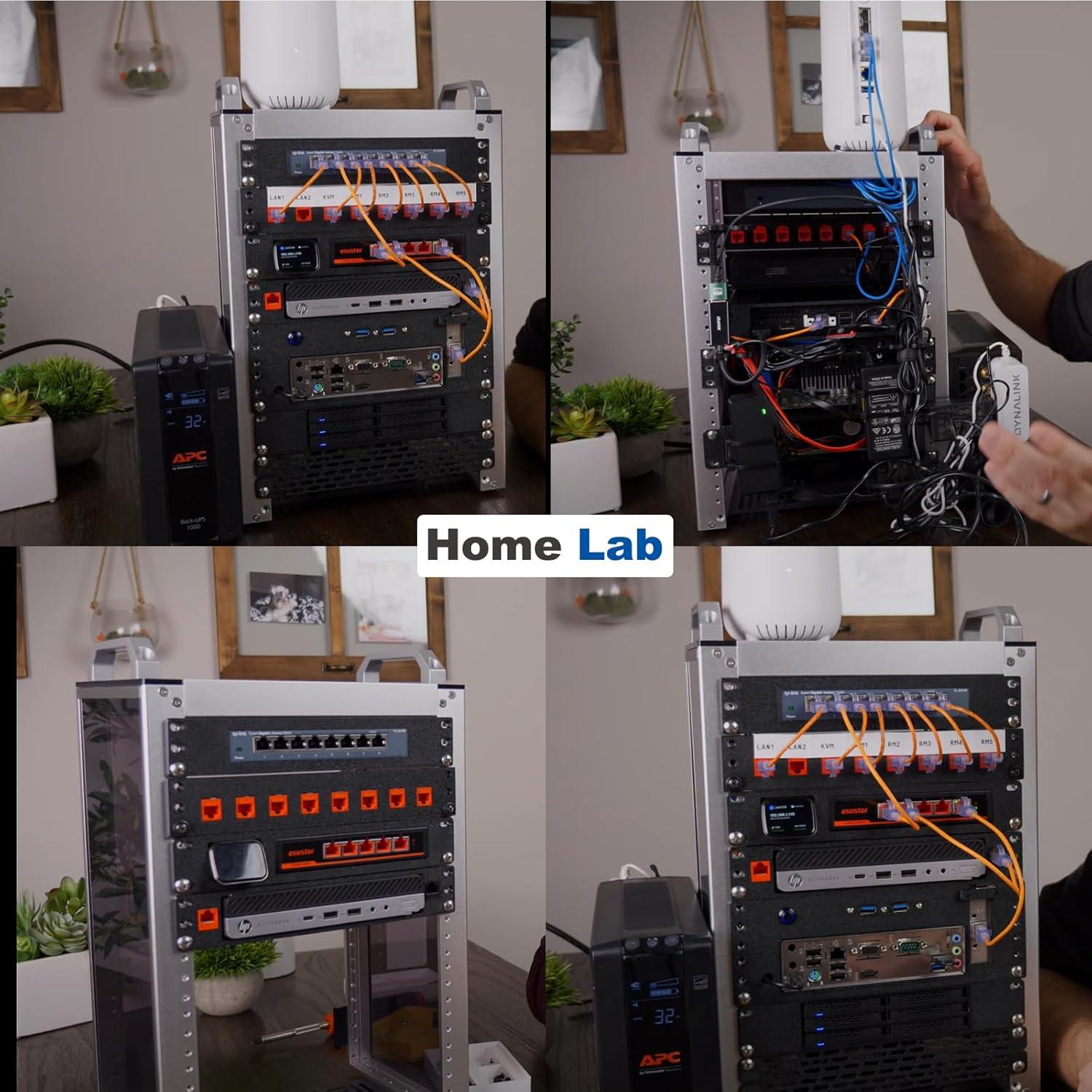 Gabinete de Servidor 8U GeeekPi RackMate T1 25.4 cm Aluminio