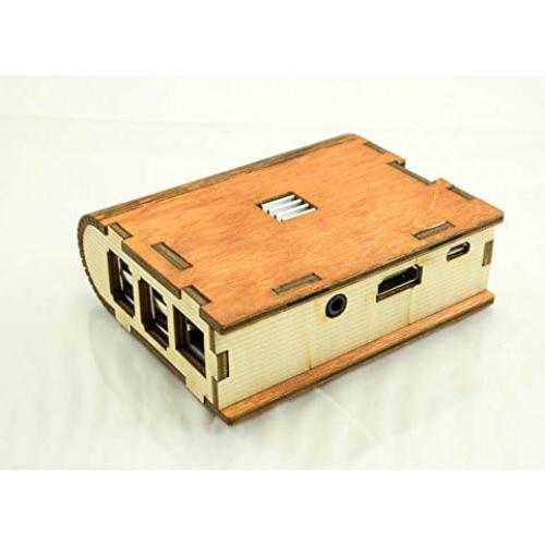 Funda de Madera C4Labs con Ventilador para Raspberry Pi 3B+ y 2
