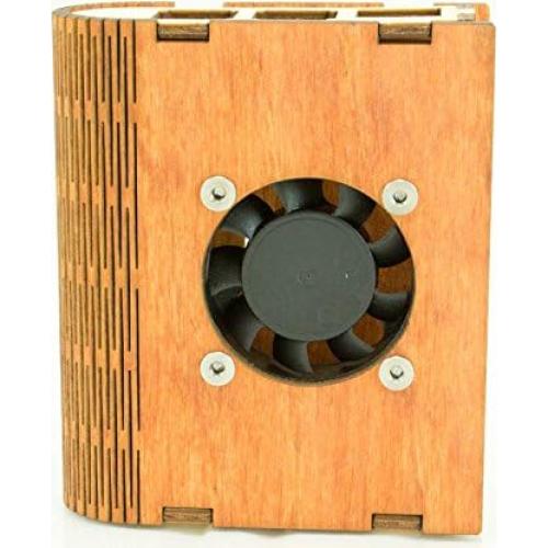 Funda de Madera C4Labs con Ventilador para Raspberry Pi 3B+ y 2