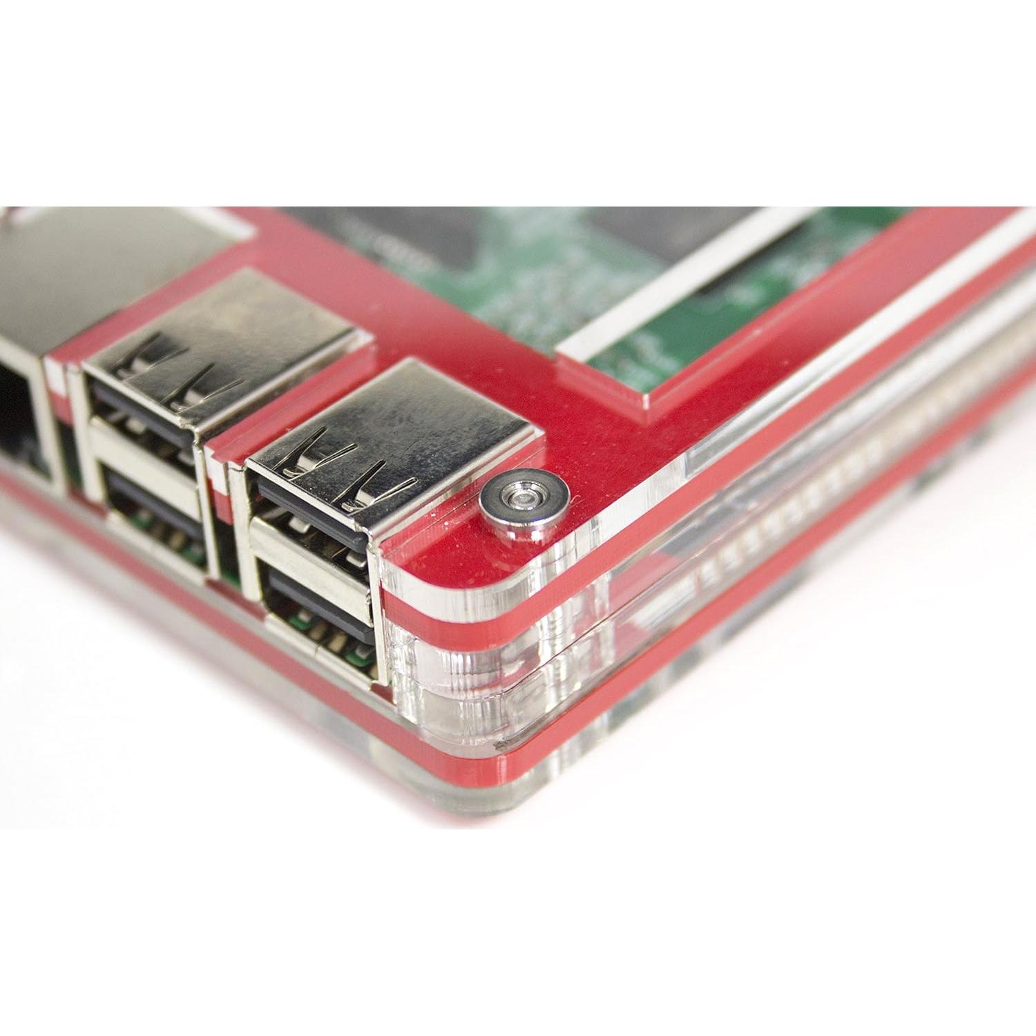 Funda C4Labs para Raspberry Pi 3 B+, 2B y B+ con Disipadores