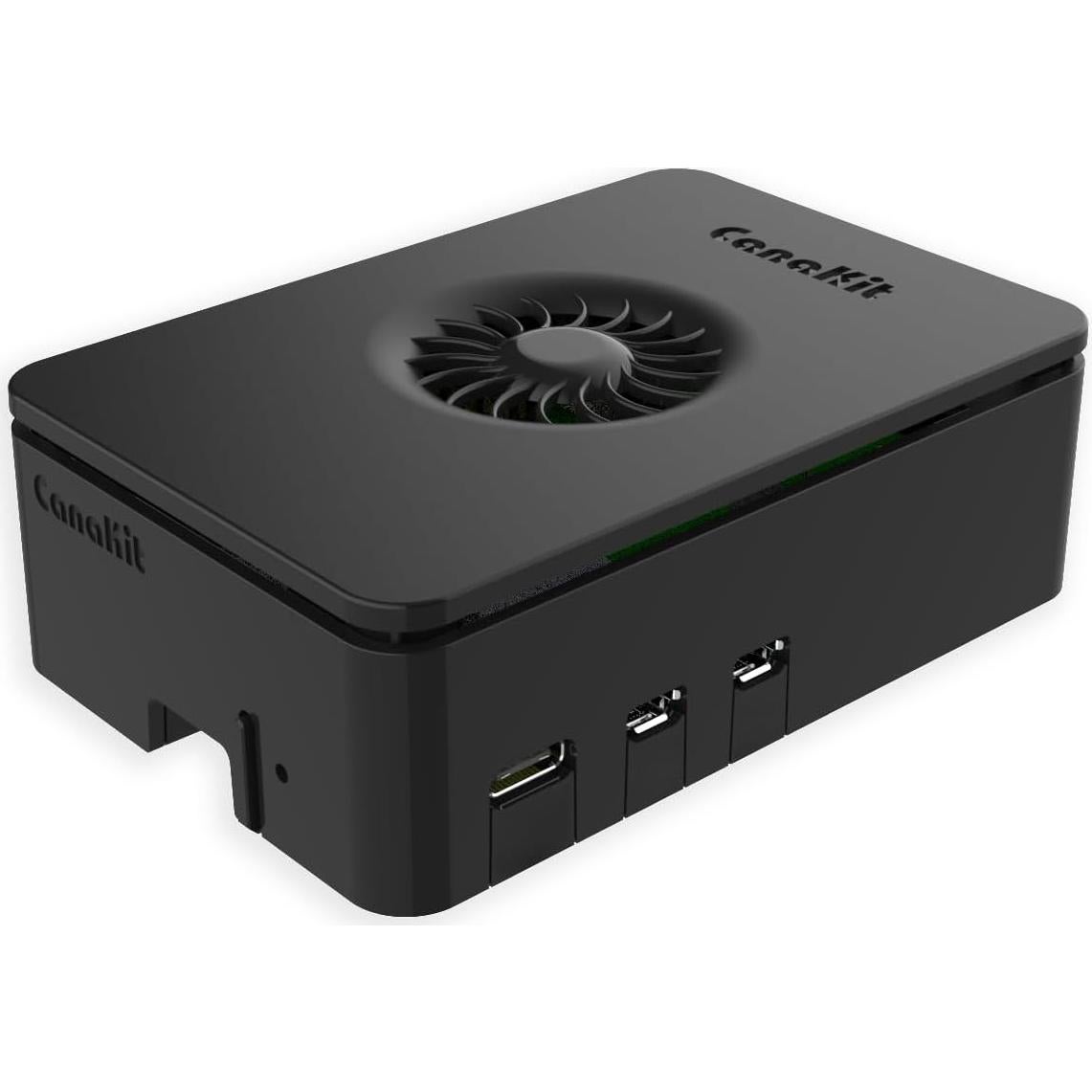 Fuente de Poder 45W CanaKit para Raspberry Pi 5 con Caja y Disipador